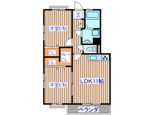 パルメゾン苦竹駅前の物件間取画像